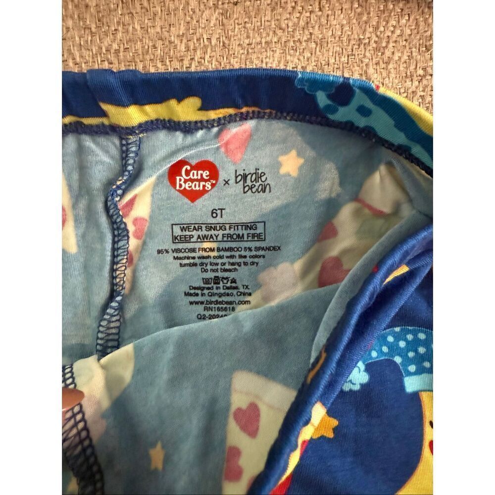 NWT Birdie Bean Bamboo Care Bears™ Bedtime Pizza 2-Piece PJ: SHORT 6T - Picture 9 of 9